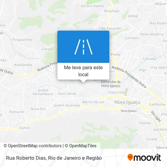 Rua Roberto Dias mapa
