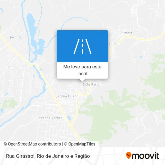 Rua Girassol mapa