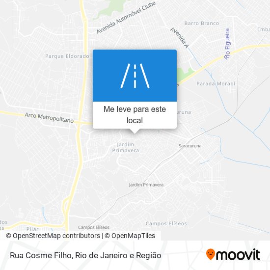 Rua Cosme Filho mapa