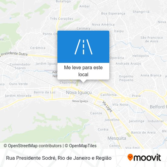 Rua Presidente Sodré mapa
