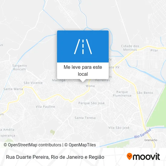 Rua Duarte Pereira mapa