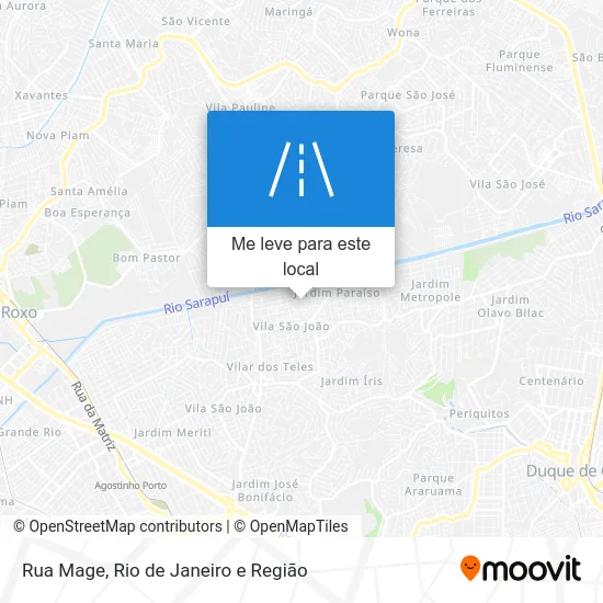 Rua Mage mapa