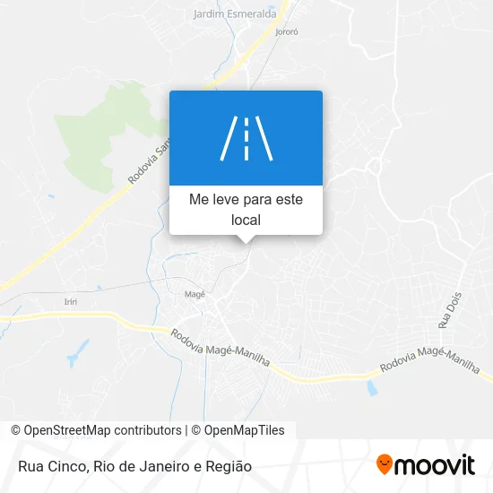 Rua Cinco mapa