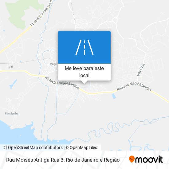 Rua Moisés Antiga Rua 3 mapa