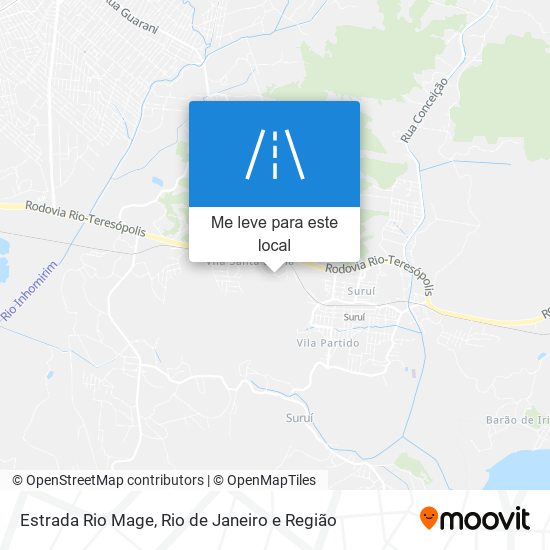 Estrada Rio Mage mapa