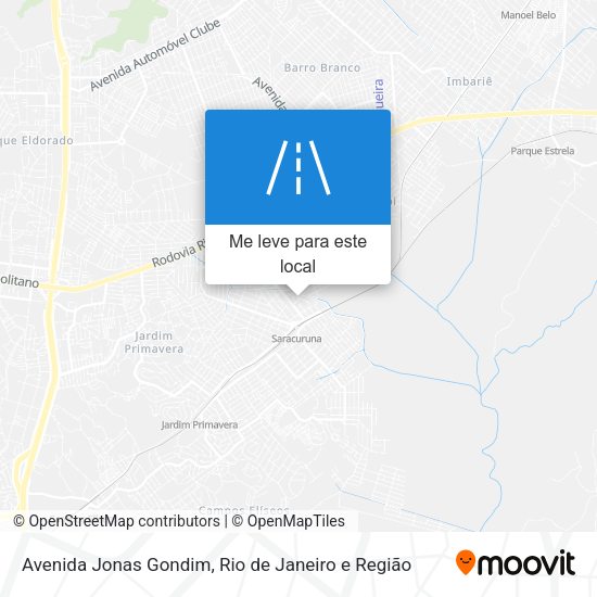 Avenida Jonas Gondim mapa