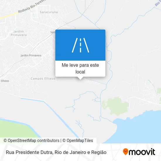 Rua Presidente Dutra mapa