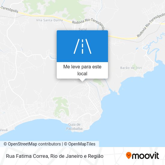 Rua Fatima Correa mapa