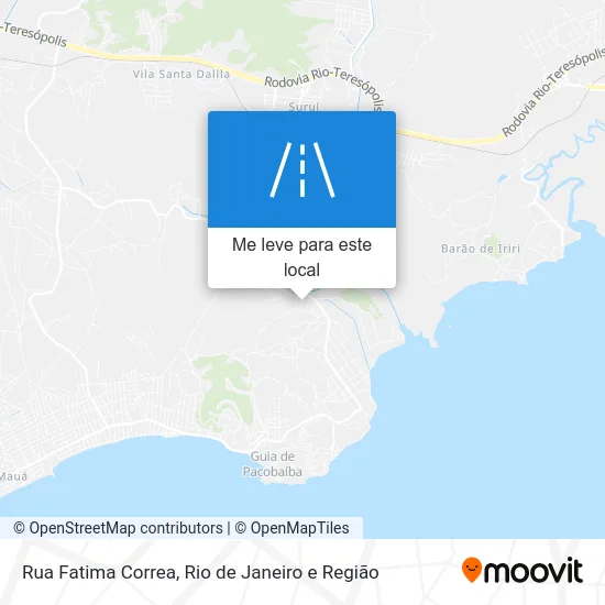 Rua Fatima Correa mapa
