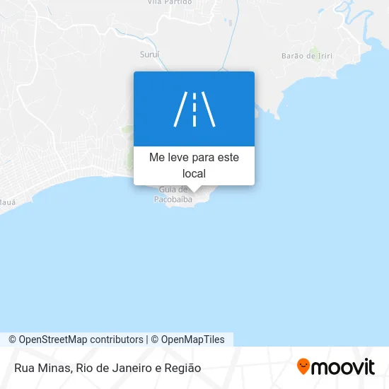 Rua Minas mapa