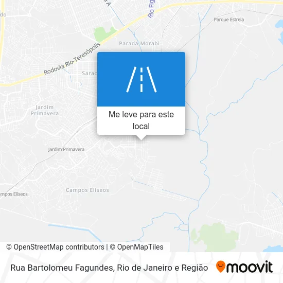 Rua Bartolomeu Fagundes mapa