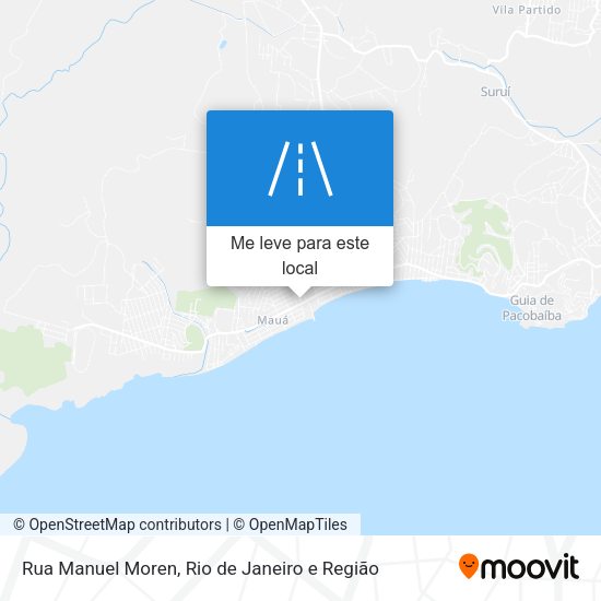 Rua Manuel Moren mapa