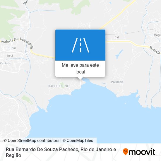 Rua Bernardo De Souza Pacheco mapa