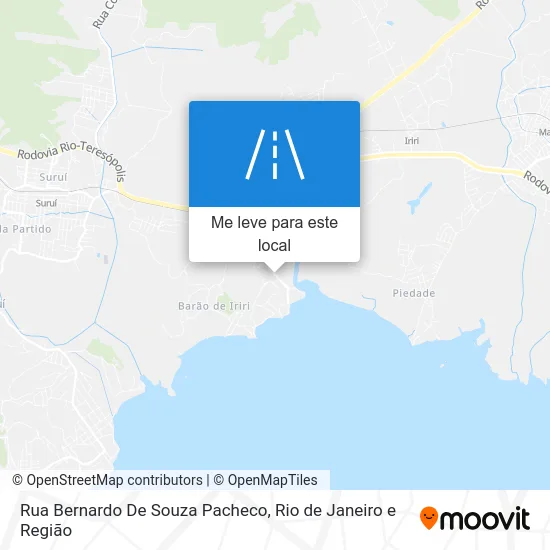 Rua Bernardo De Souza Pacheco mapa