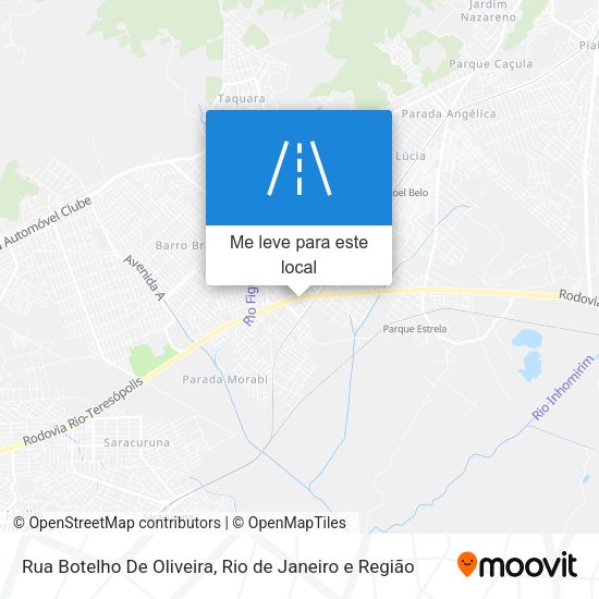 Rua Botelho De Oliveira mapa