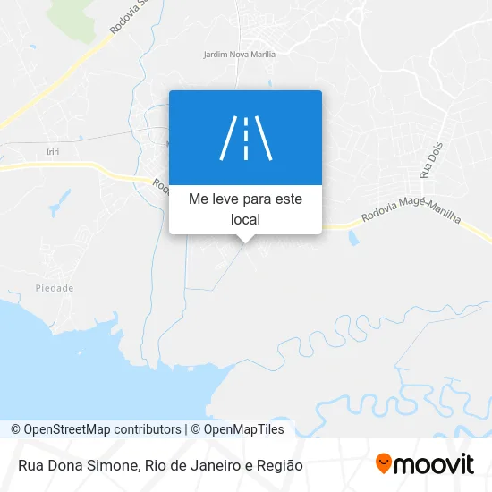 Rua Dona Simone mapa