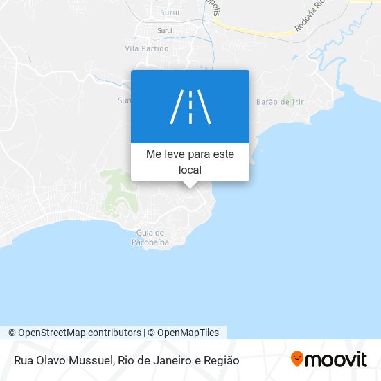 Rua Olavo Mussuel mapa
