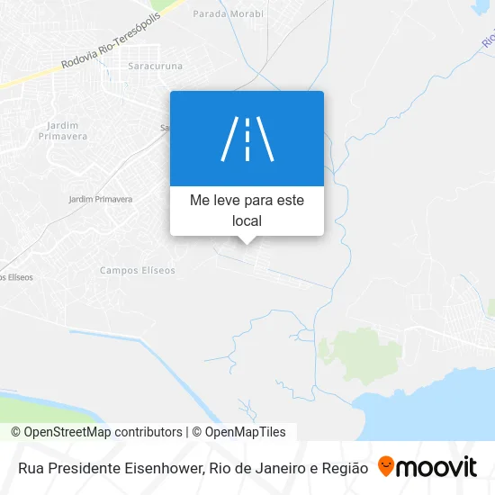 Rua Presidente Eisenhower mapa