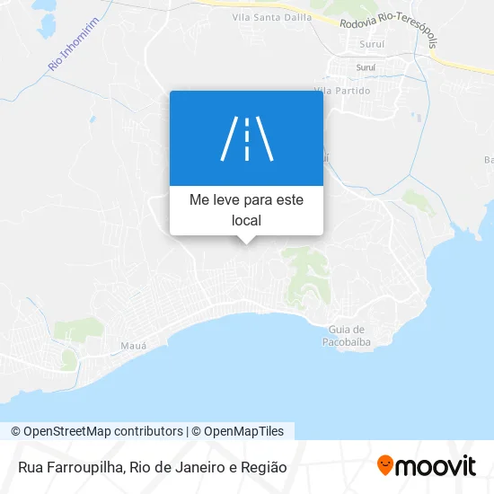 Rua Farroupilha mapa