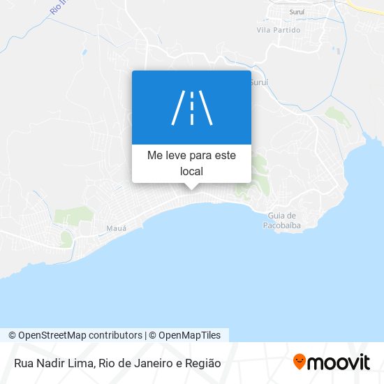 Rua Nadir Lima mapa