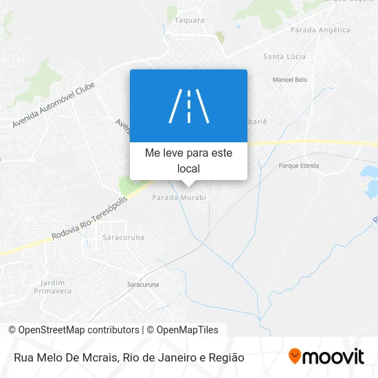 Rua Melo De Mcrais mapa