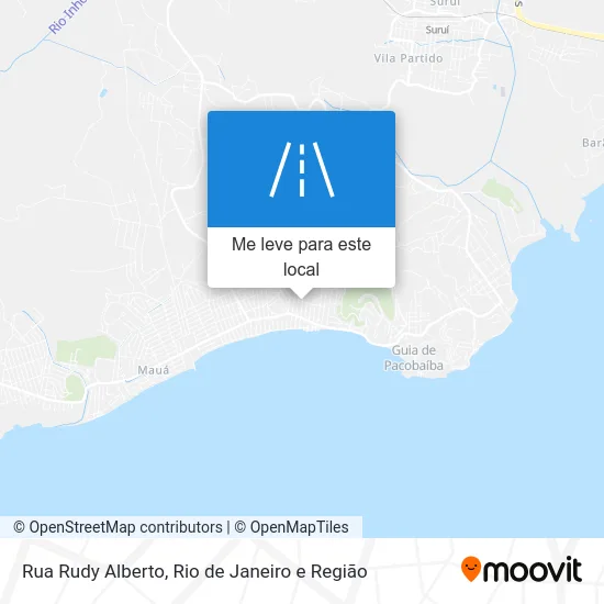 Rua Rudy Alberto mapa