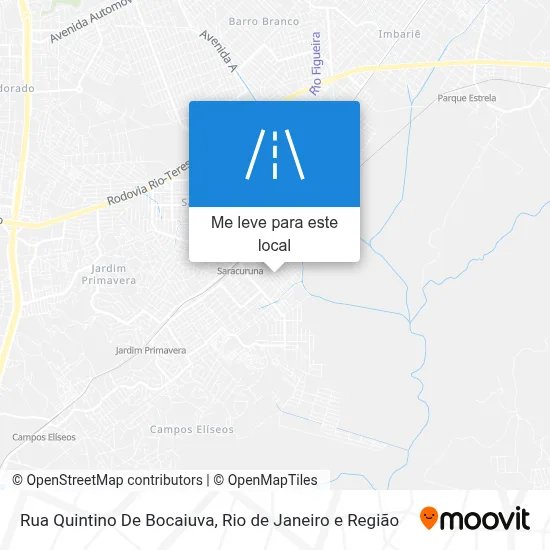 Rua Quintino De Bocaiuva mapa