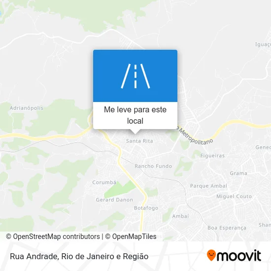Rua Andrade mapa