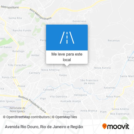 Avenida Rio Douro mapa