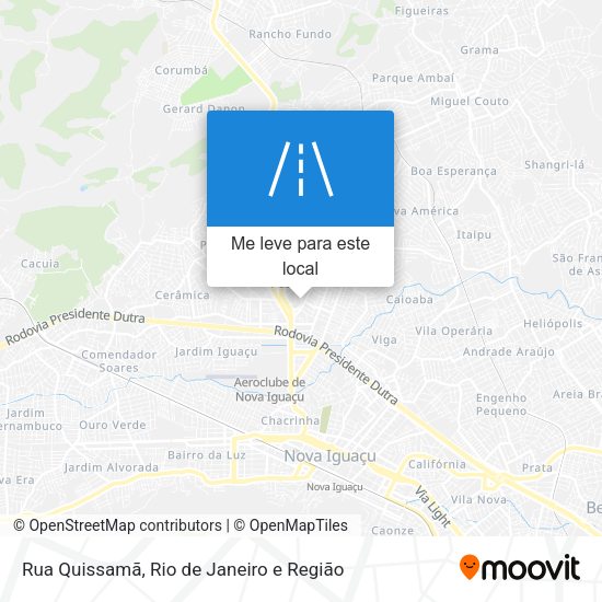 Rua Quissamã mapa