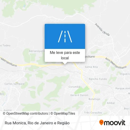 Rua Monica mapa