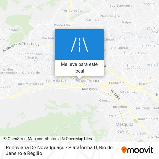 Rodoviária De Nova Iguaçu - Plataforma D mapa