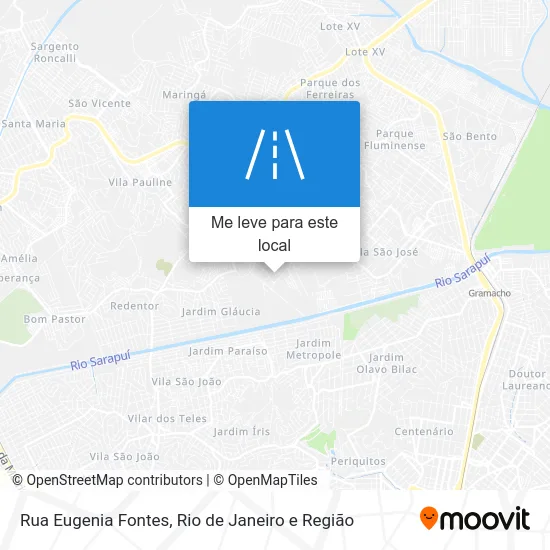 Rua Eugenia Fontes mapa