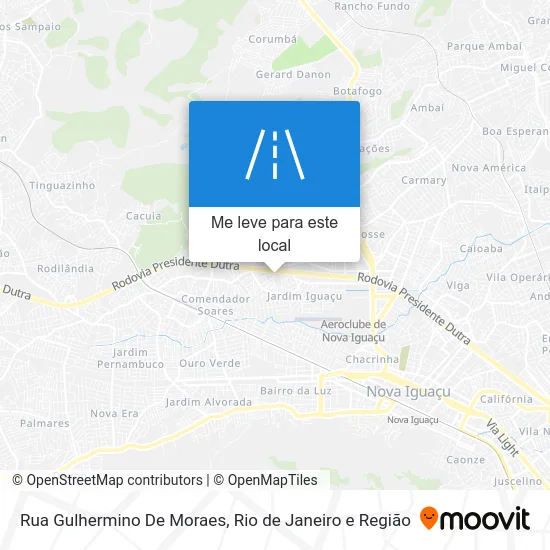Rua Gulhermino De Moraes mapa