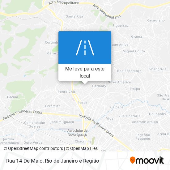 Rua 14 De Maio mapa