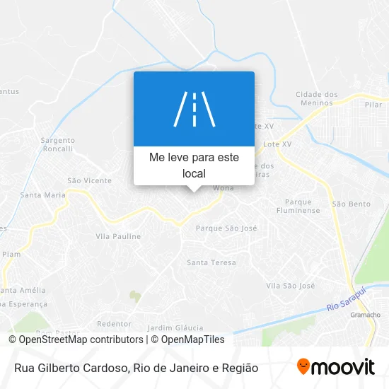 Rua Gilberto Cardoso mapa