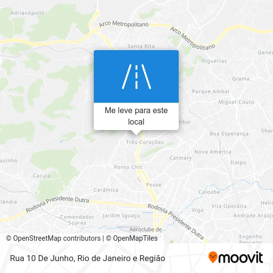 Rua 10 De Junho mapa