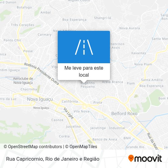 Rua Capricornio mapa