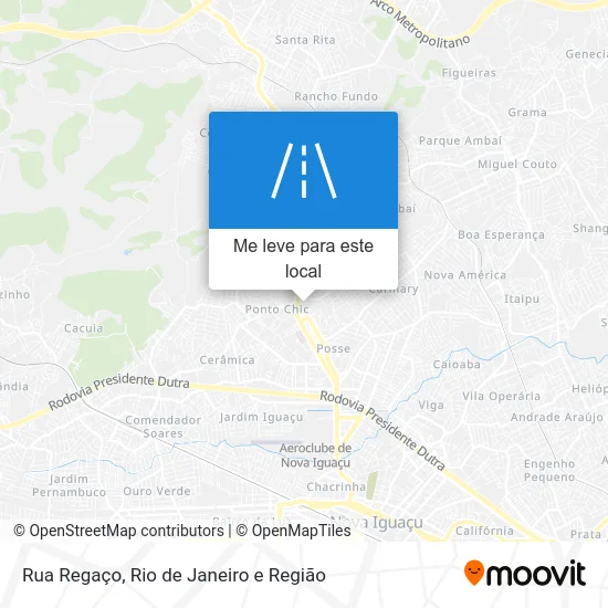 Rua Regaço mapa