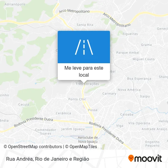 Rua Andréa mapa