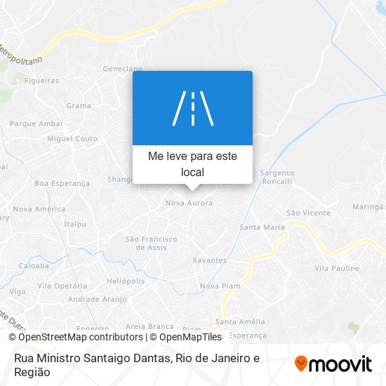 Rua Ministro Santaigo Dantas mapa