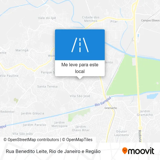 Rua Benedito Leite mapa