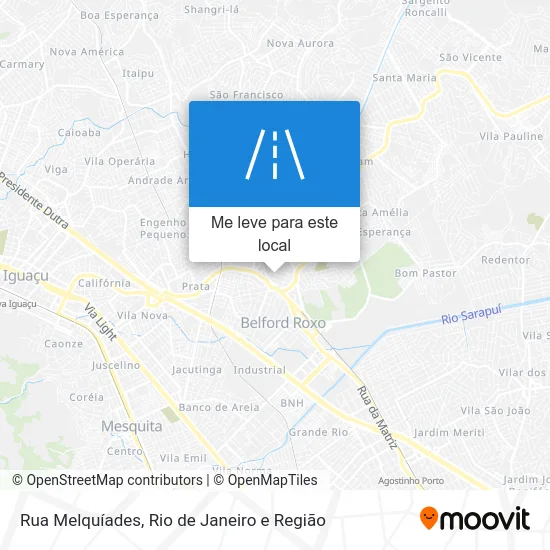 Rua Melquíades mapa