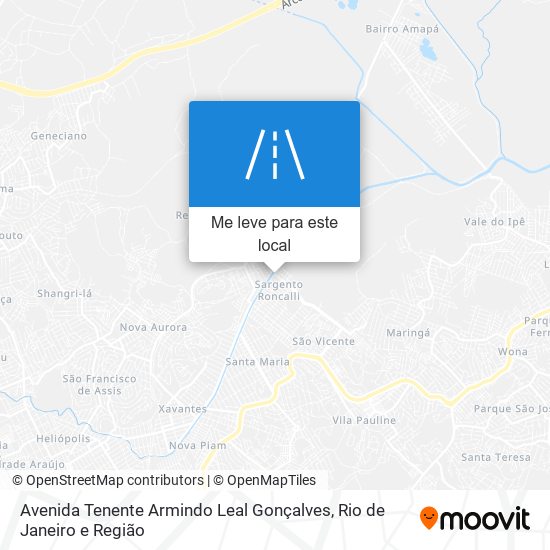Avenida Tenente Armindo Leal Gonçalves mapa