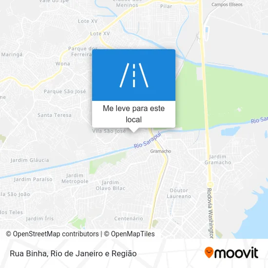 Rua Binha mapa