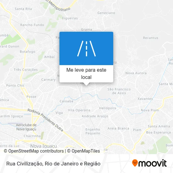 Rua Civilização mapa