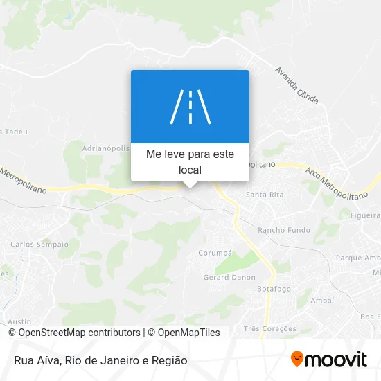Rua Aíva mapa