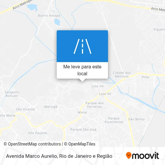 Avenida Marco Aurelio mapa