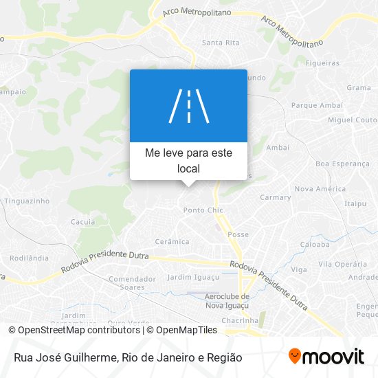 Rua José Guilherme mapa