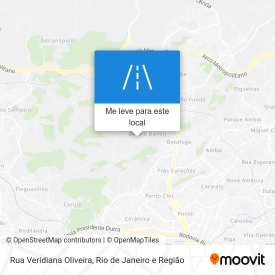 Rua Veridiana Oliveira mapa